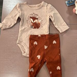 NWOTs Cute Little Sister Carter's Outfit Newborn
